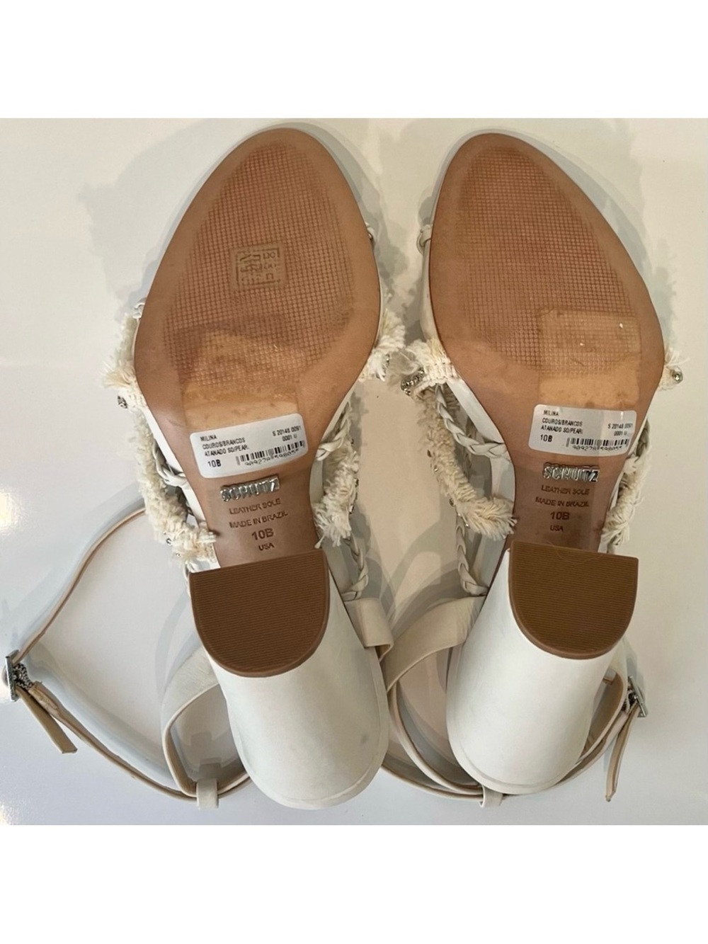 NEW SCHUTZ REVOLVE IVORY SANDALS - Picture 13 of 13